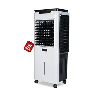 UNIPLUS Premium Glass Top GT 14 Air Cooler | 60L Tank Capacity | 14" Fan Blade | 170W Power | 20ft Air Throw | 3-Side Honeycomb Cooling | Sleek Glass Top Design | 4 Castor Wheels